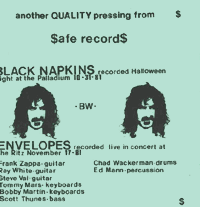 Black Napkins / Envelopes